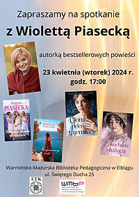 Spotkanie autorskie z Wiolettą Piasecką