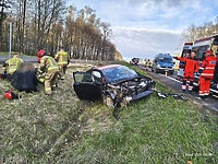 Wypadek na S22. Cztery osoby ranne (aktualizacja)