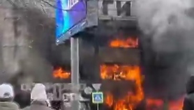 Spłonęło centrum handlowe w Królewcu Spłonęło centrum handlowe w Królewcu