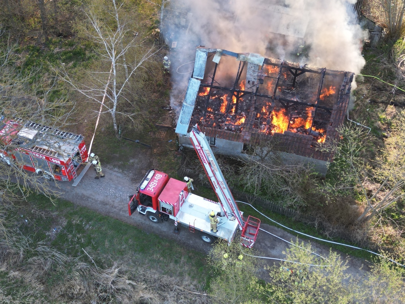 Elbląg, Płonął pustostan Elbląg, Płonął pustostan