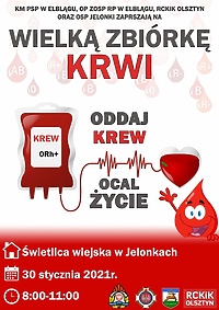 Akcja oddawania krwi w Jelonkach