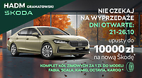 Dni Otwarte w salonie Skoda HADM Gramatowski. Koła za złotówkę i 10 tys. upustu na model Superb