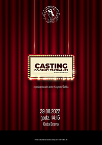 Casting do grupy teatralnej w Teatrze im. Sewruka