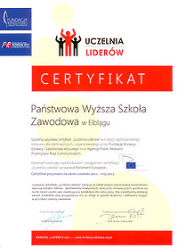 Certyfikat dla PWSZ