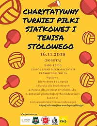 Charytatywny Turniej Piłki Siatkowej i Tenisa Stołowego