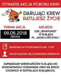 Darując krew, ratujesz życie