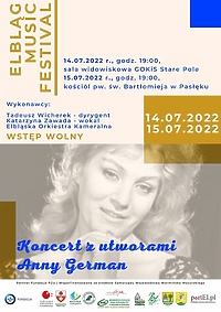 Elbląg Music Festival - koncerty z utworami Anny German
