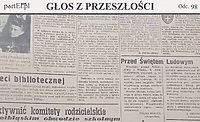 "Nie udzielają szkole ani pomocy moralnej, ani materialnej" (Głos z przeszłości, odc. 98)