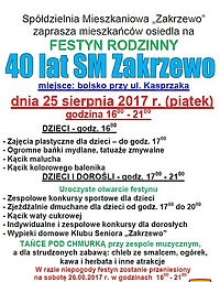 Mieszkańcy będą świętować 40 lat Zakrzewa