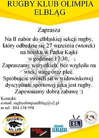 Nabór do drużyny rugby