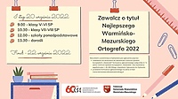 Napisz dyktando i zostań „Najlepszym Warmińsko-Mazurskim Ortografem”