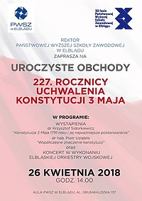 Obchody 227. rocznicy uchwalenia Konstytucji 3 Maja