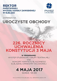 Obchody rocznicy uchwalenia Konstytucji 3 Maja w PWSZ