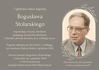 W piątek pożegnanie Bogusława Stolarskiego