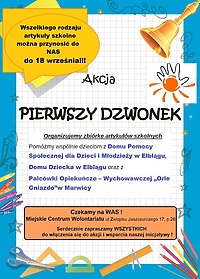 Pierwszy dzwonek, czyli zbiórka przyborów szkolnych