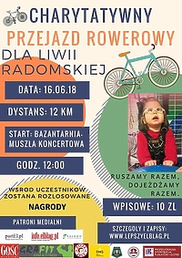 Pomóż małej Liwii. Weź udział w przejeździe rowerowym