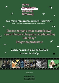 Program Edukacji Filmowej dla szkół i przedszkoli