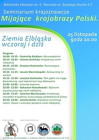 Seminarium krajoznawcze „Ziemia Elbląska wczoraj i dziś”