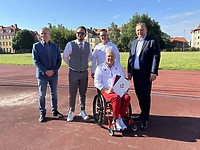 Spotkanie z Rafałem Rockim przed paraolimpiadą