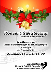 Szkoła muzyczna zaprasza na koncert świąteczny