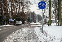 Ścieżki zimą nie dla rowerzystów