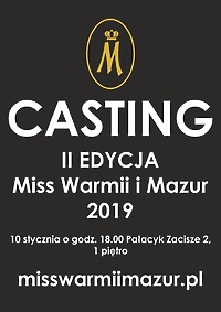 Trwa nabór do II edycji konkursu Miss Warmii i Mazur 2019