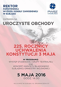 Uroczyste obchody uchwalenia Konstytucji 3 Maja