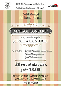 "Vintage Concert" w wykonaniu "Generation Trio"