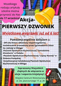 Włącz się do akcji "Pierwszy dzwonek"