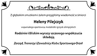 Wspomnienie KS Orzeł o Helenie Pilejczyk