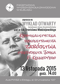 Zabójstwo prezydenta Kennedy'ego. PWSZ zaprasza na wykład otwarty