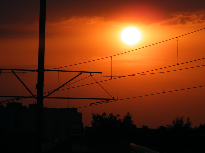 Zachód słońca Nad Jarem (Październik 2010)