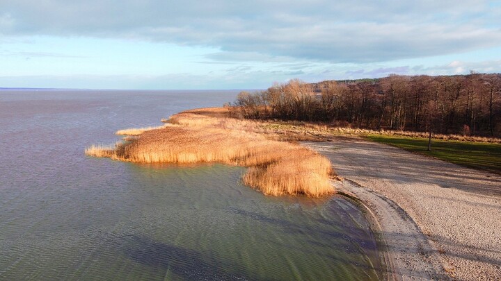 plaża w Tolkmicku widziana z drona (Styczeń 2023)