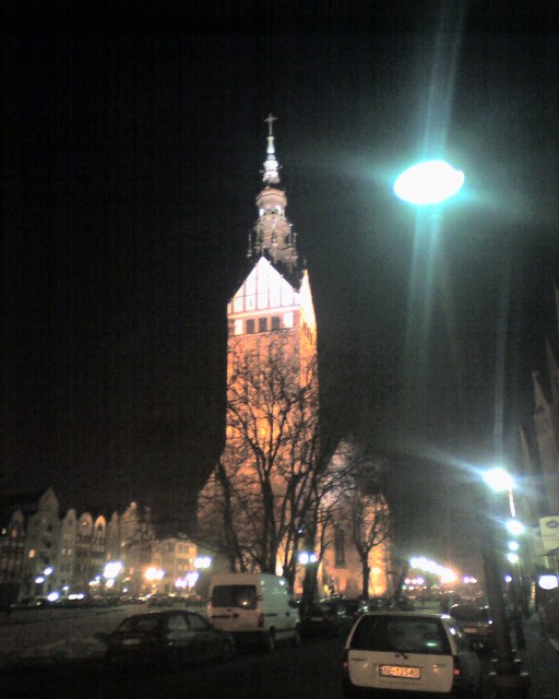 kościół w świetle  lamp (Lipiec 2007)