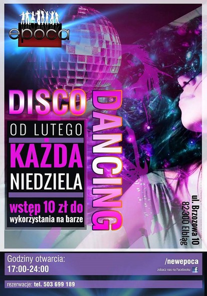 Niedzielne taneczne popołudnia, czyli disco dancing w klubie Epoca