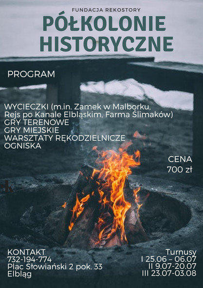 Turystyczno-historyczne półkolonie z Fundacją Rekostory