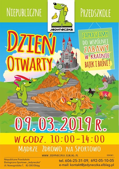 Dzień otwarty w Jedyneczce! Zapraszamy do krainy baśni i bajek!