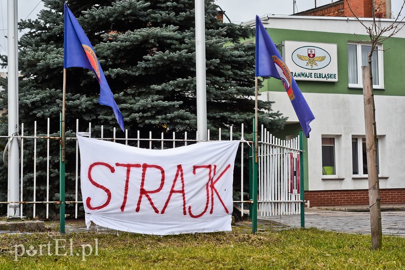 Elbląg, Strajk w Tramwajach Elbląskich trwa od 17 lutego