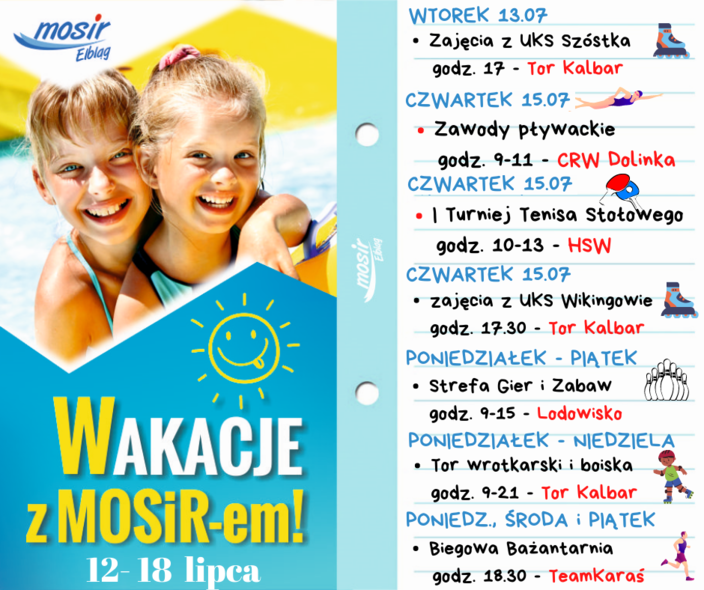 Elbląg, Kolejny tydzień Wakacji z MOSiR-em