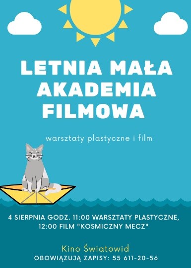 Elbląg, Letnia Mała Akademia Filmowa zaprasza