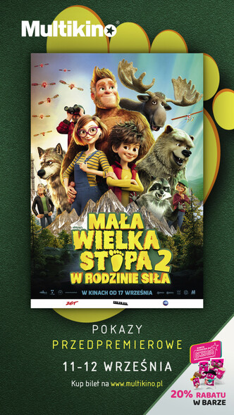 Elbląg, Multikino: „Mała Wielka Stopa 2: w rodzinie siła” przedpremierowo