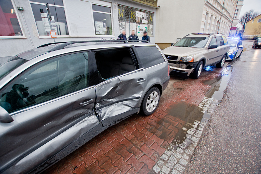 Elbląg, Zderzenie trzech pojazdów na ul. Malborskiej