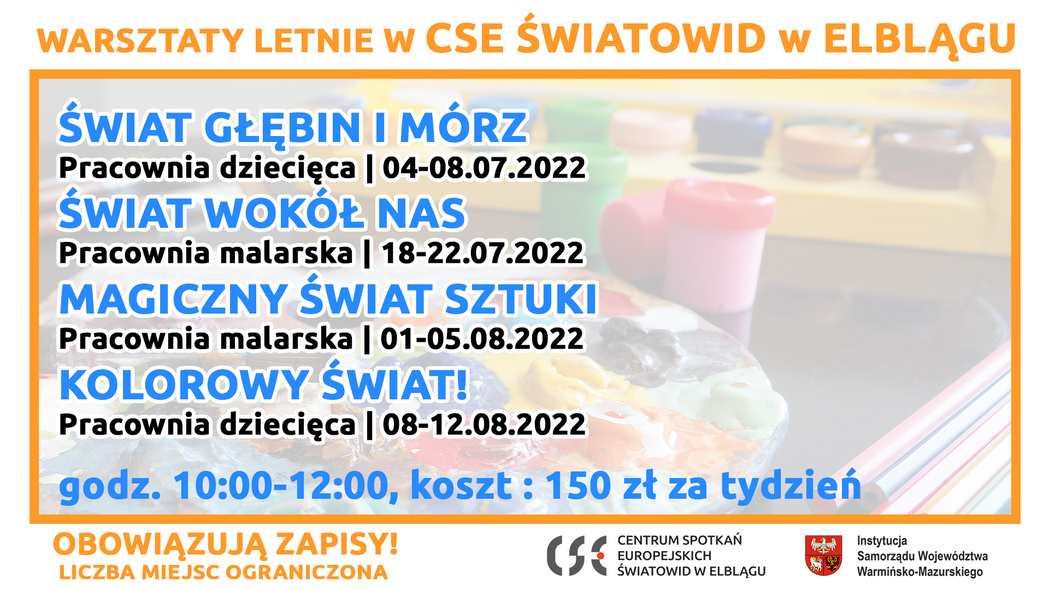 Elbląg, Warsztaty letnie w „Światowidzie”