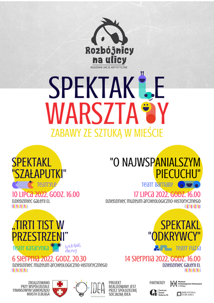 Elbląg, Lato, teatr i zbójnicy