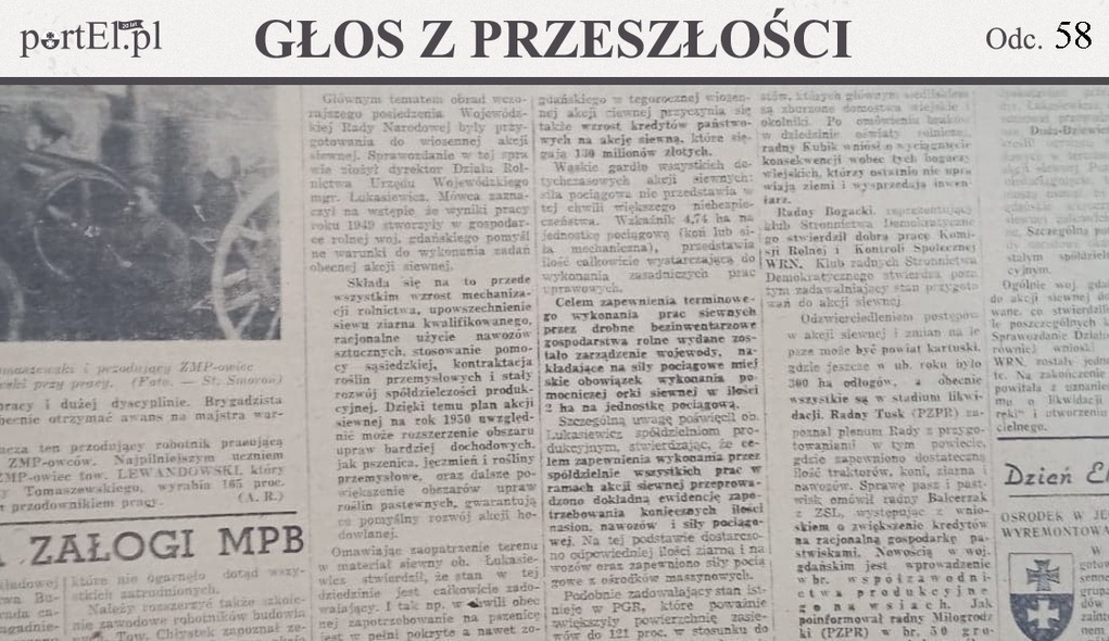 Elbląg, Głos Wybrzeża nr 84, 1950