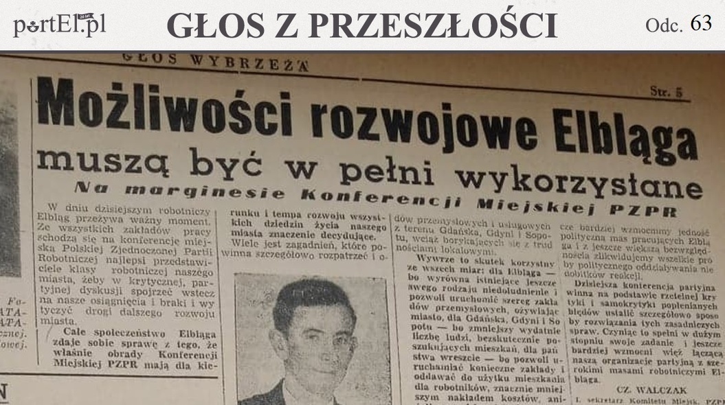 Elbląg, Głos Wybrzeża nr 92, 1950 r.