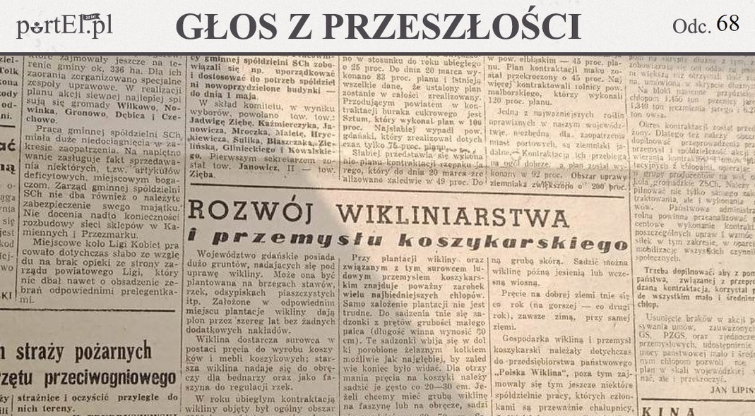 Elbląg, Głos Wybrzeża nr 100, 1950 r.