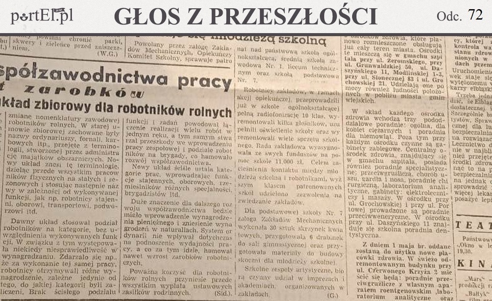 Elbląg, Głos Wybrzeża nr 103, 1950 r.