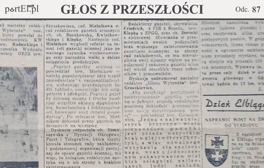 Elbląg, Głos Wybrzeża nr 123, 1950 r.