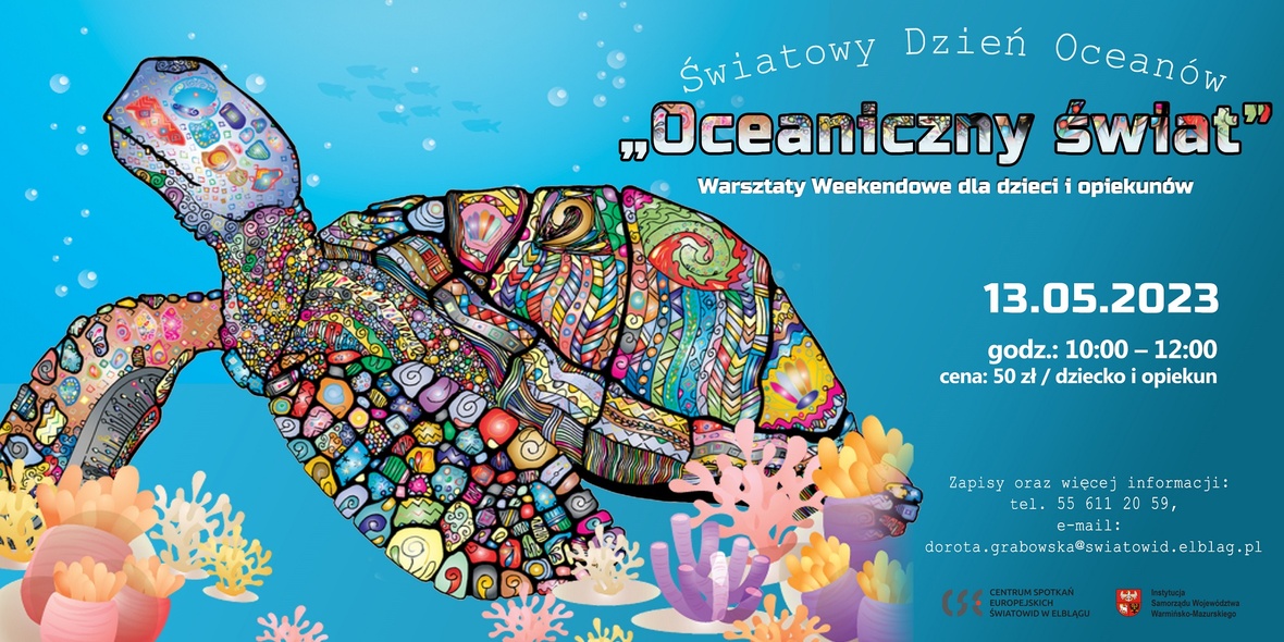 Elbląg, „Oceaniczny świat”- warsztaty weekendowe dla dzieci i opiekunów